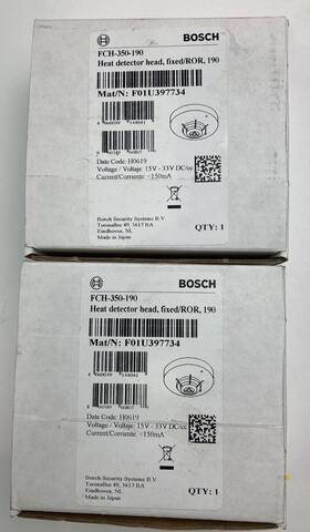 Bosch Fch-350-190 Lot Of 2 Heat Detector Head Fixed/ror 190