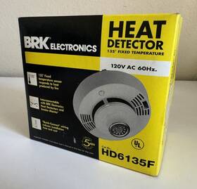 Brk Electronics Hd6135f Interconnectable 135 Degree Heat Detector