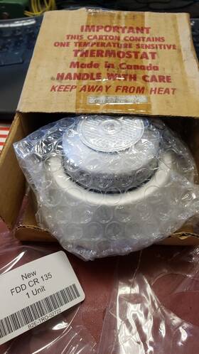 Fire Detection Devices Cr-135 New Fdd Heat Detector Cr 135 Combination Rate-of-rise And Fixed Temp 57c/135f