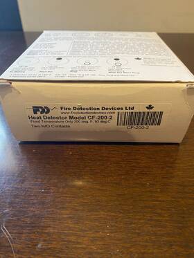 Fire Detection Devices Ltd Cf-200-2 Heat Detector Model