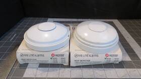 Notifier Hd-601 Lot Of 2 Heat Detector 1 Has Dent Top 135 F 57 C