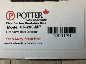 Cr-200-mp Potter New Fire Alarm Heat Detector Free Shipping