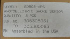 Silent Knight Sd505-aps Photoelectric Smoke Detector New Nos