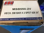 Sdc MSB550-2V Exit Mec. Switch-push To Aluminum Spdt Contacts New Ovrstk. Price: $140.00.